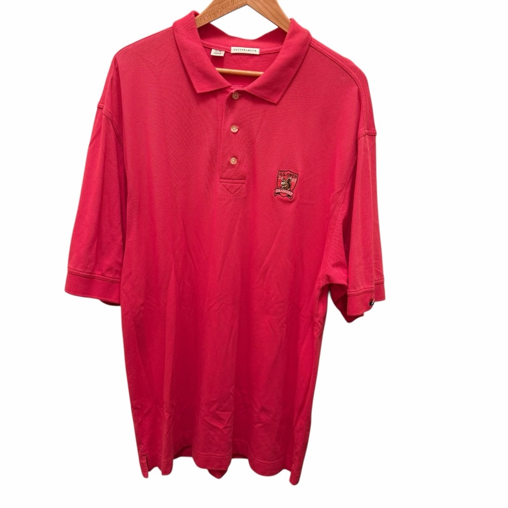 Cutter & Buck XL Red Vintage US Open Oakmont Golf Polo Shirt
